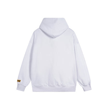 Drew House Smiley Face Series Mascot Navy Smiley Face Hooded Fleece Sweatshirt Winter Unisex Navy Blue