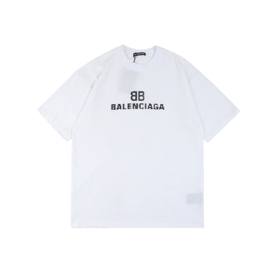 Balenciga logo tee LX004 white