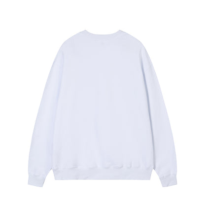 AMI  Small Logo Crewneck Hoodie White