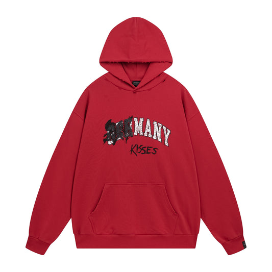 Balenciga logo hoodie BL238071 red