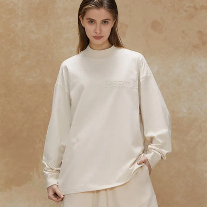 FOG FEAR OF GOD Essentials casual bottoming shirt 22 renewal long sleeves white