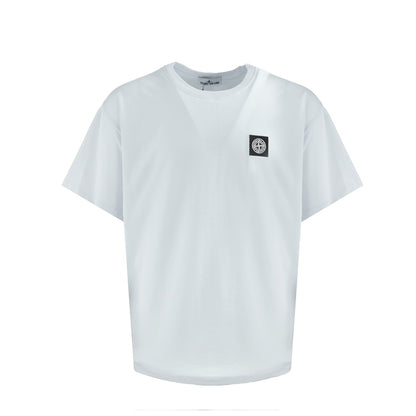 Stone Island Logo Tee In White
