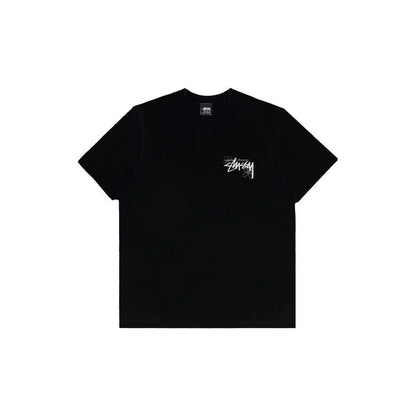 STUSSY USA FLOWER TEE BLACK