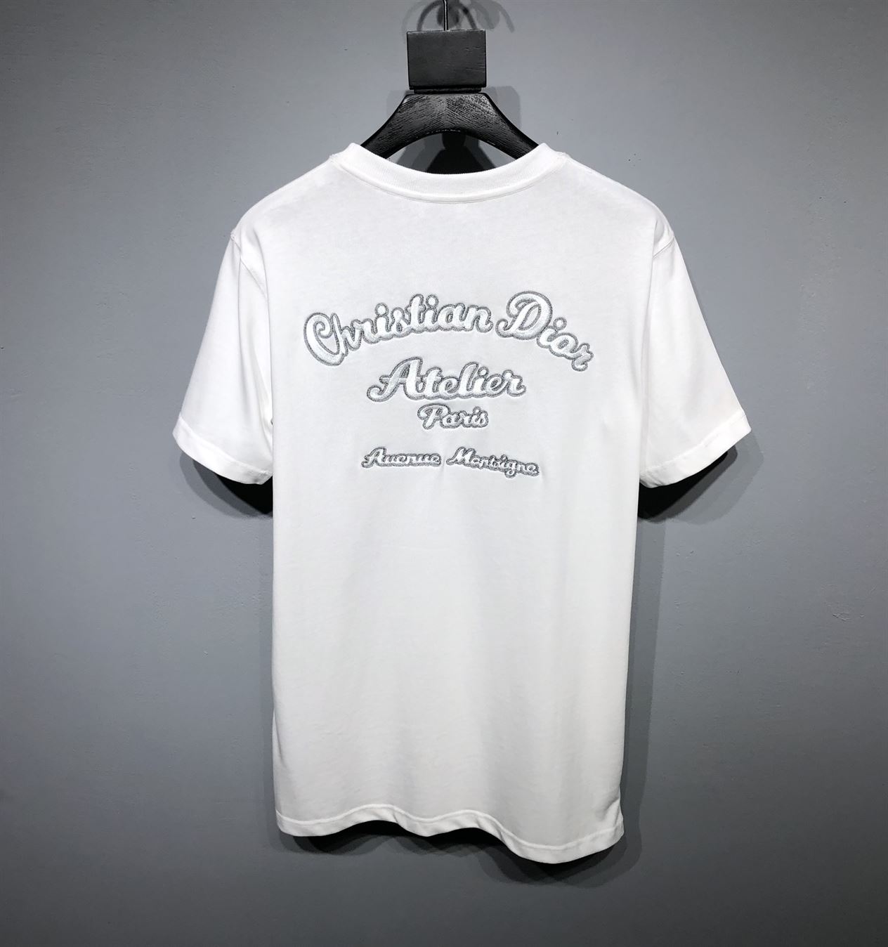 ‘CHRISTIAN DIOR ATELIER’ T-SHIRT RELAXED FIT WHITE COTTON JERSEY – DOT023