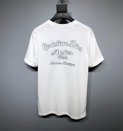 ‘CHRISTIAN DIOR ATELIER’ T-SHIRT RELAXED FIT WHITE COTTON JERSEY – DOT023