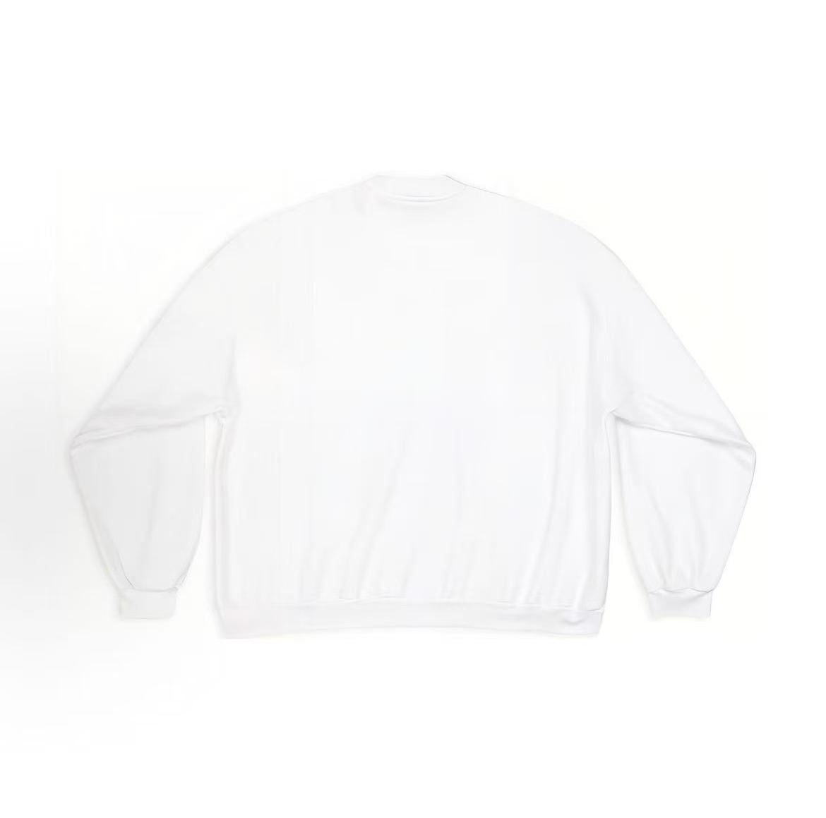 Balenciaga × adidas originals Collaboration Logo Printed Round-neck T-shirt Sweater Loose Fit Men's White Version