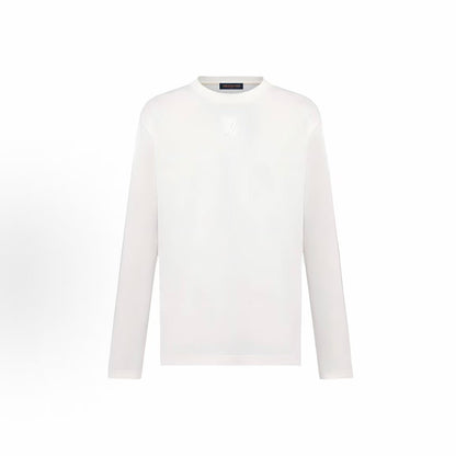 LOUIS VUITTON SS26 Solid Color Round-neck Long-sleeved T-shirt for Men