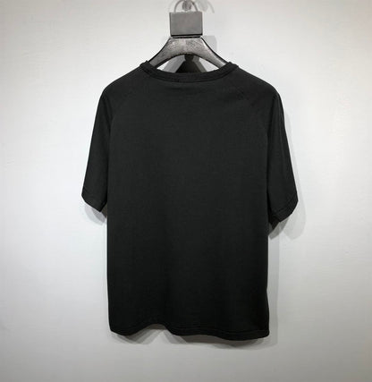DIOR RELAXED-FIT DIOR BY ERL T-SHIRT BLACK SLUB COTTON JERSEY – DOT022