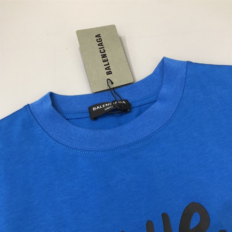 BALENCIAGA MEN’S THE SIMPSONS TM &  20TH TELEVISION T-SHIRT OVERSIZED IN INDIGO – BAS006