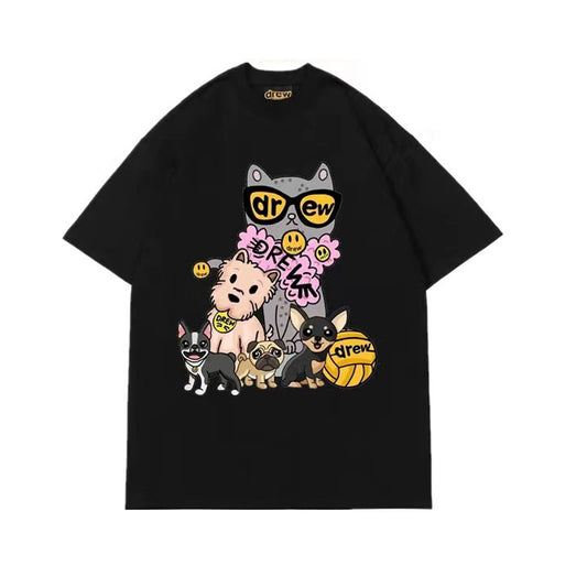 DREW HOUSE PRINTED TEE BLACK