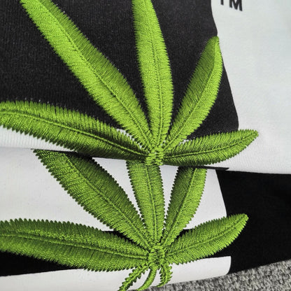 Off-White bamboo arrow print hooded sweater white