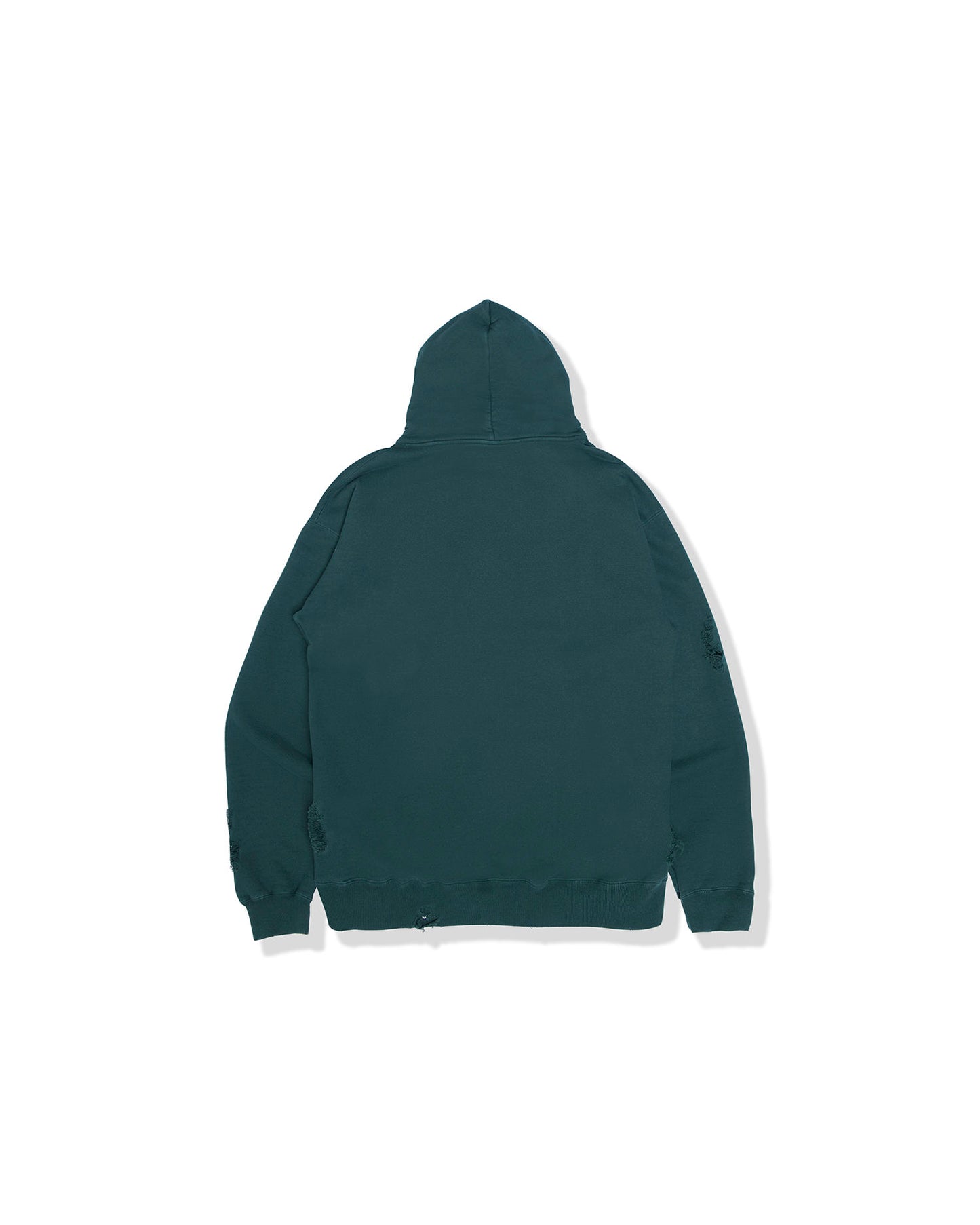 A Bathing Ape Distressed logo hoodie In Deep Jungle