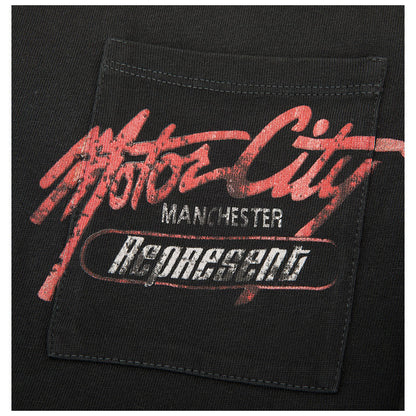 REPRESENT MOTOR CITY POCKET BLACK TEE