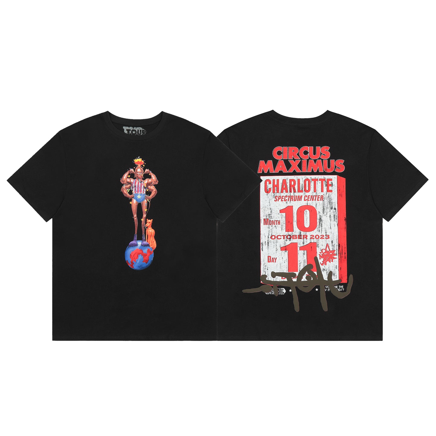 Travis Scott Wink Utopia T shirt Black