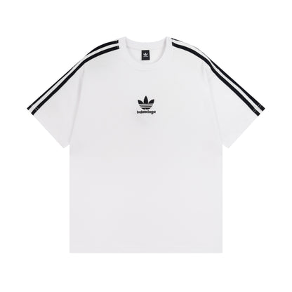 Balenciga jointly  Adidas logo tee BL223018 white