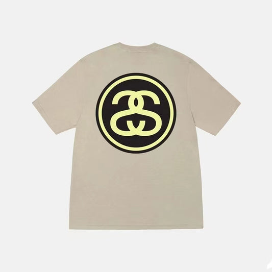 STUSSY BIG LOGO TEE YELLOW