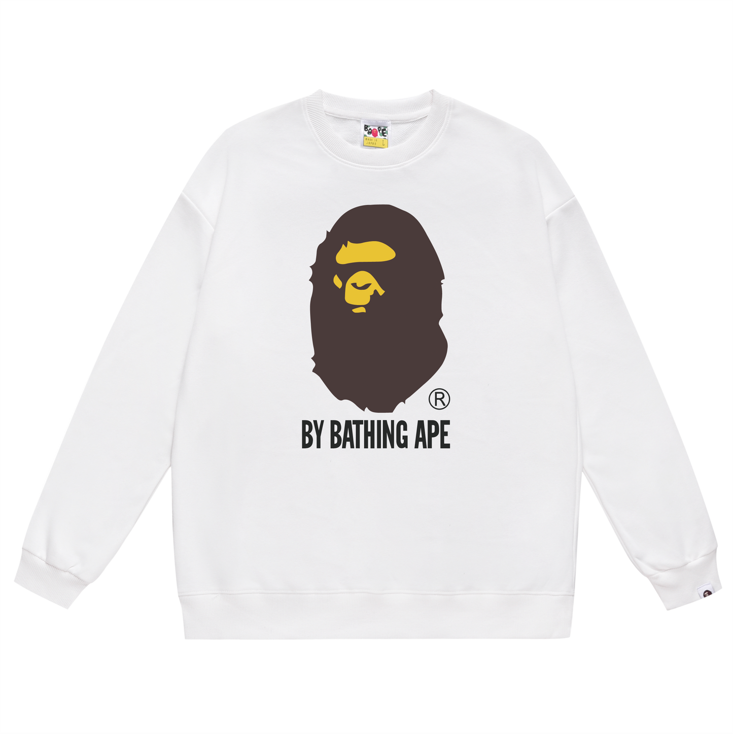 A Bathing Ape Big Logo Print Hoodie White