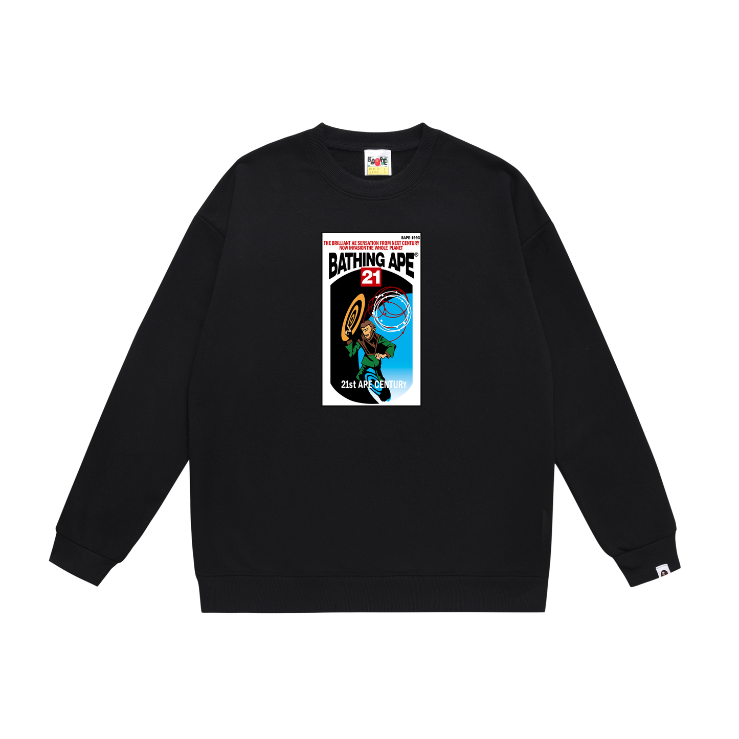 A Bathing Ape Relaxed Fit Hoodie Black