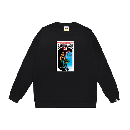A Bathing Ape Relaxed Fit Hoodie Black