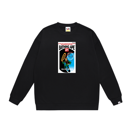 A Bathing Ape Relaxed Fit Hoodie Black