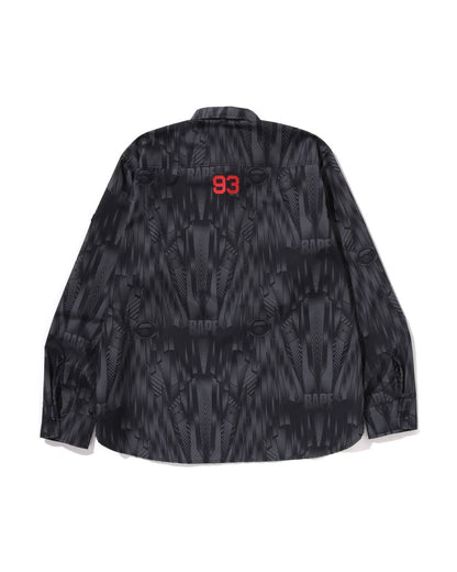 A Bathing Ape Speed Racer Relaxed Fit Shirt In Black