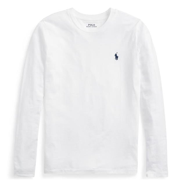 Ralph Lauren Chest Long Sleeve Tee White