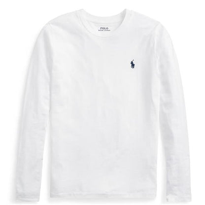 Ralph Lauren Chest Long Sleeve Tee White