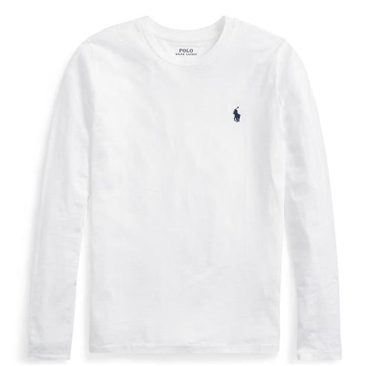 Ralph Lauren Chest Long Sleeve Tee White