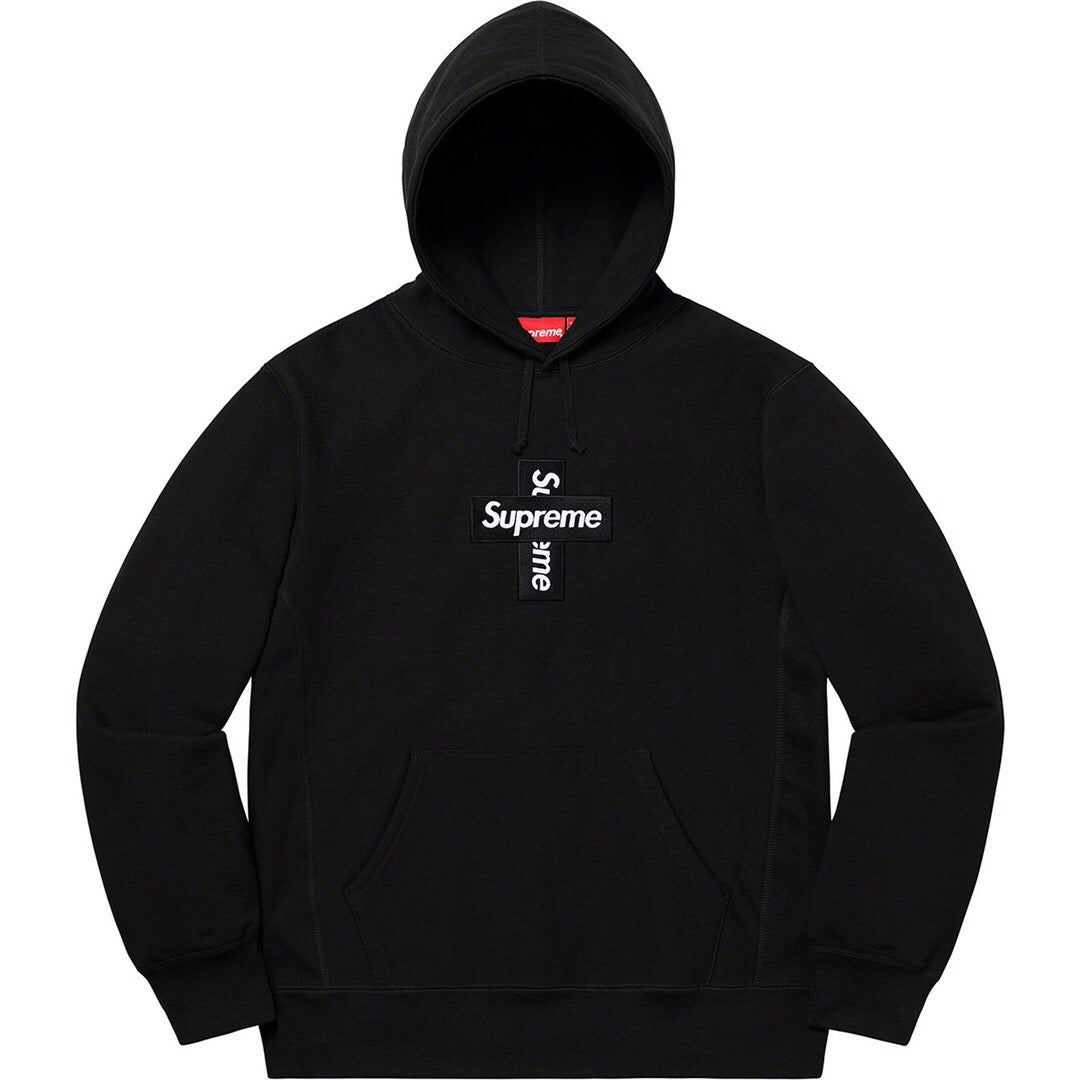 Supreme Cross Box Hoodie Black