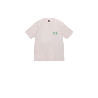 STUSSY FISH BONES PRINT TEE PINK