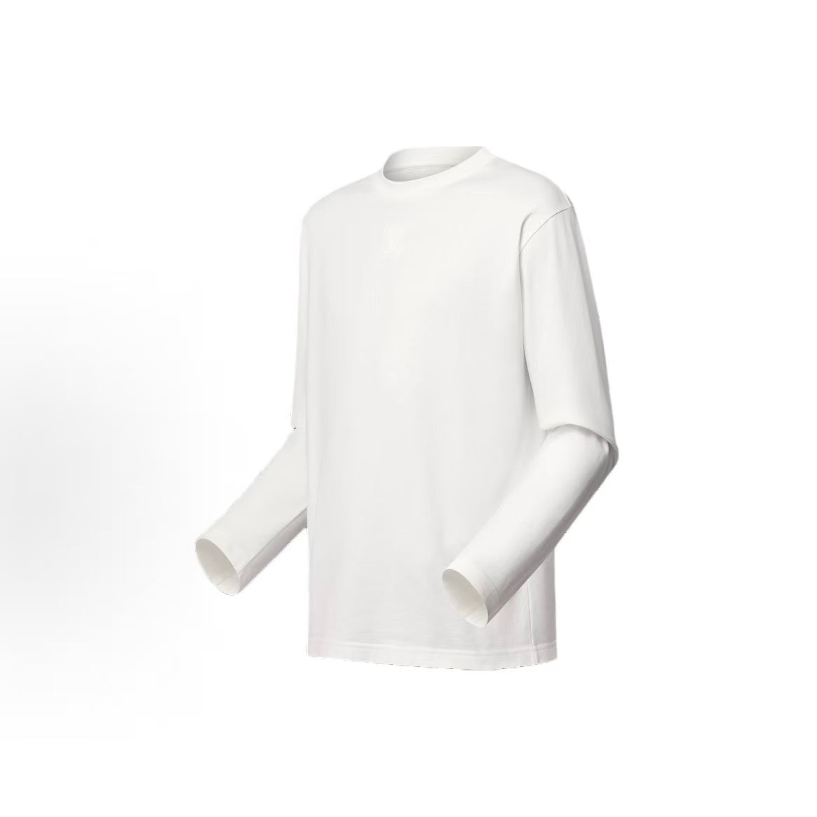 LOUIS VUITTON SS26 Solid Color Round-neck Long-sleeved T-shirt for Men