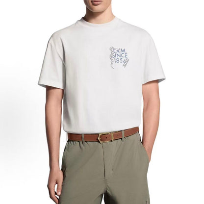 LOUIS VUITTON SS26 Spring Summer Collection Round-neck Pullover Printed Short-Sleeved T-Shirt for Men
