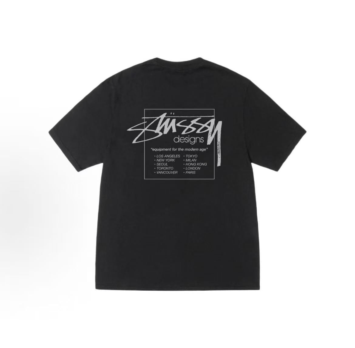 Stussy SS25 Front-Print Loose Short Sleeve T-Shirt, Unisex