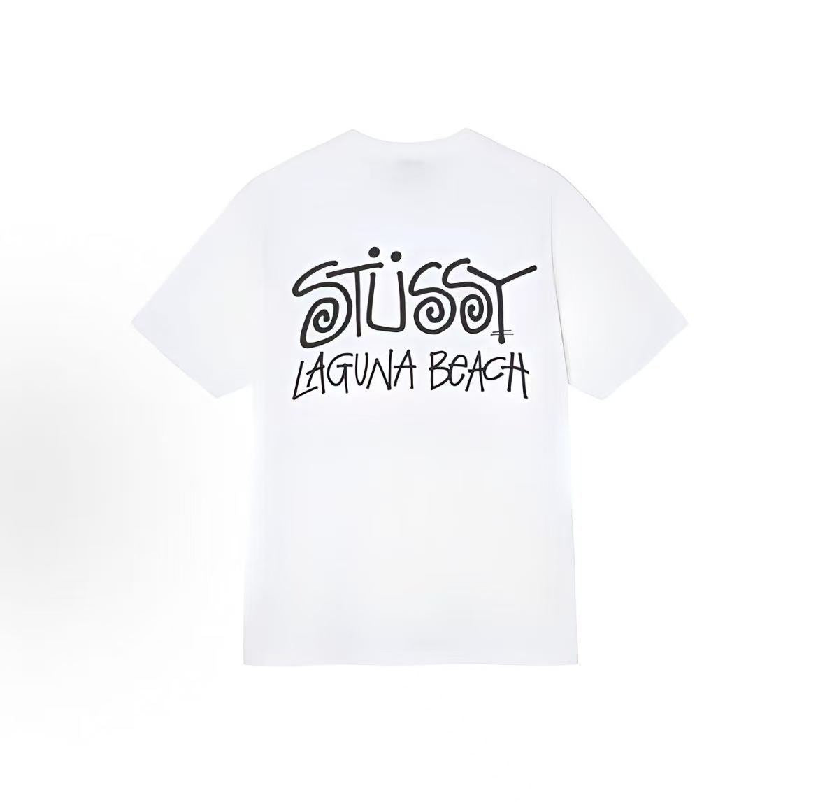 Stussy × OUR LEGACY Collection - Color-matching Letter Logo Short-Sleeved American Retro T-Shirt (Same Style for Both Men and Women)