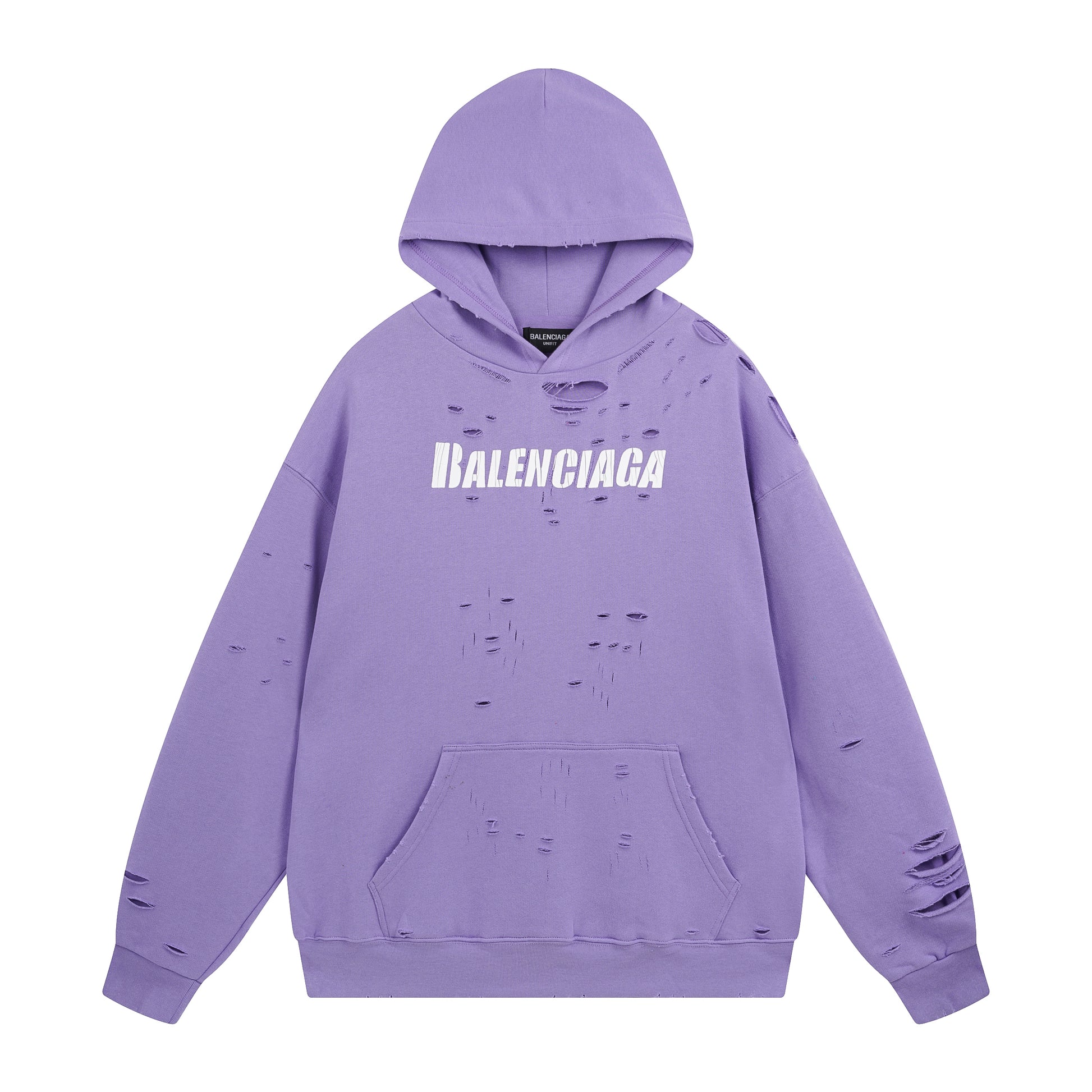 Balenciga logo hoodie BL238001 lilac
