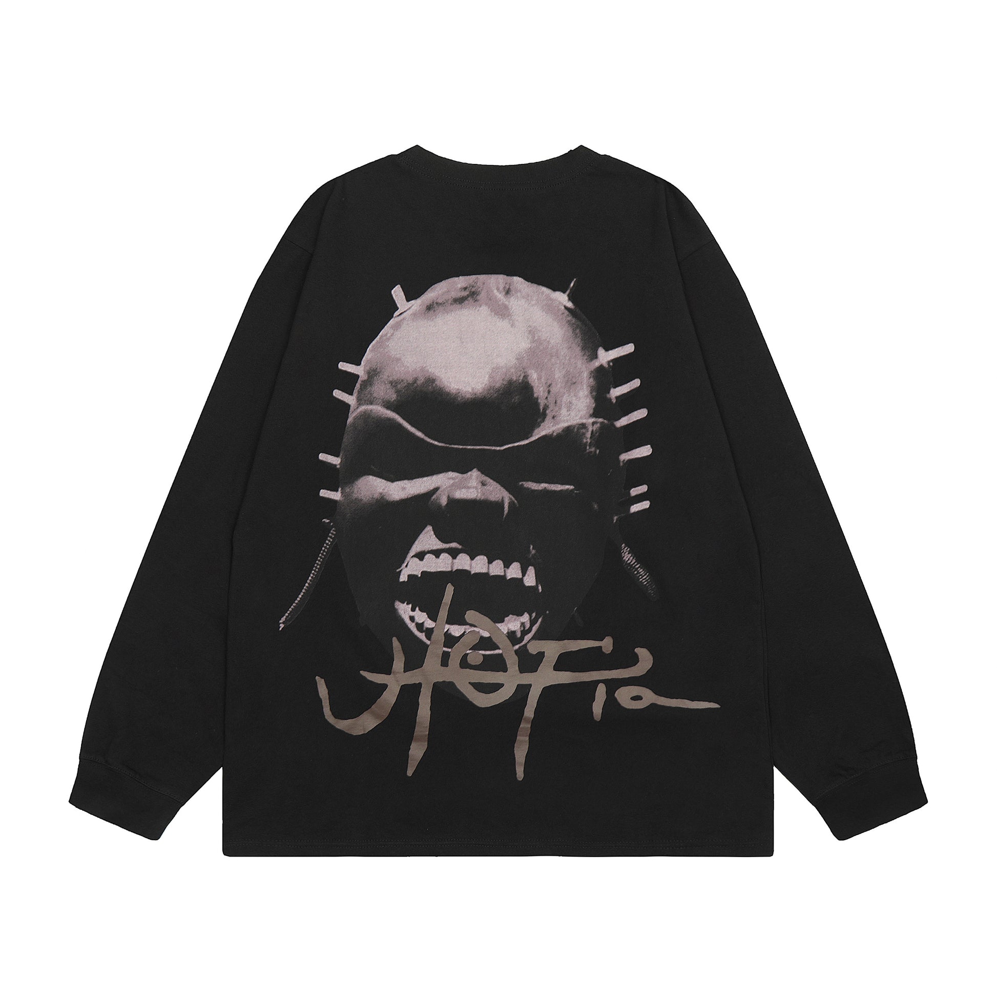 Travis Scott Skeleton Print Hoodie Black