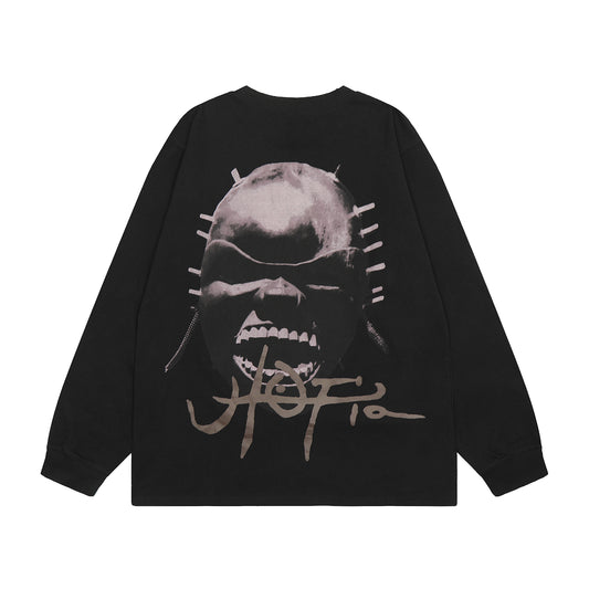Travis Scott Skeleton Print Hoodie Black