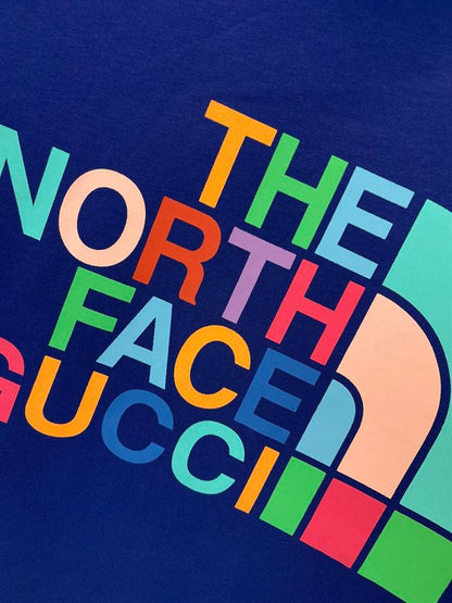 THE NORTH FACE X GUCCI T-SHIRT IN BLUE – GGS025