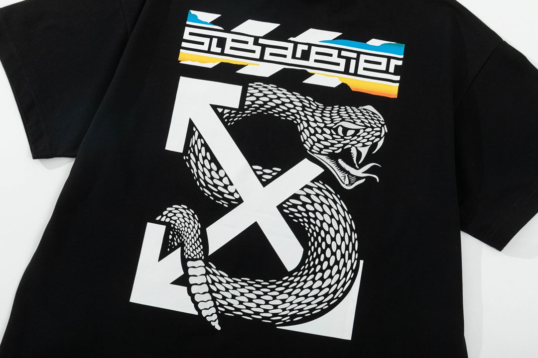 Off-White Snake Arrow Embroidered T-shirt