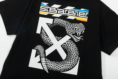Off-White Snake Arrow Embroidered T-shirt