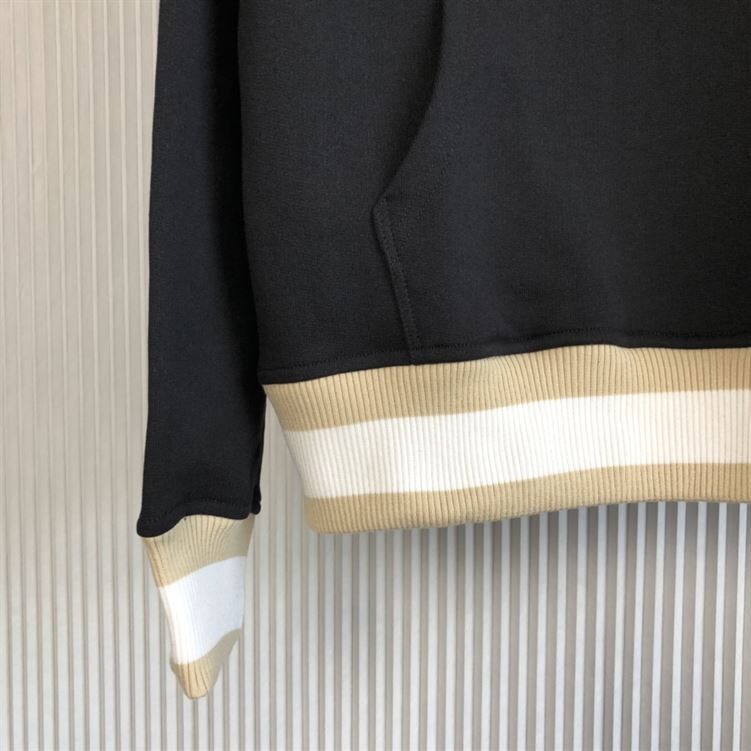 DIOR OVERSIZED HOODED SWEATSHIRT LIGHT BLACK ORGANIC COTTON FLEECE – DOS002