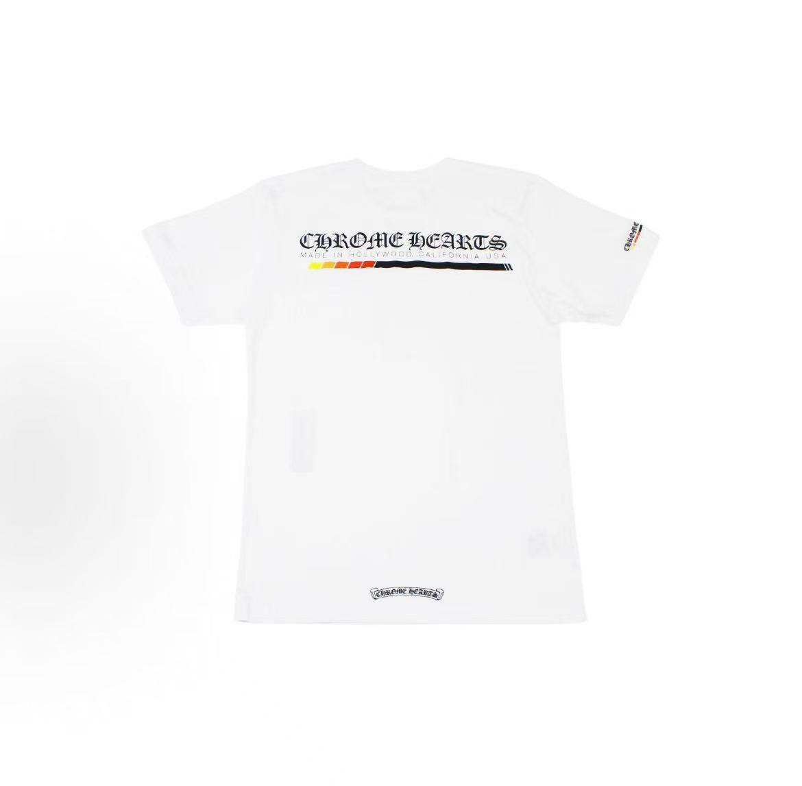 Chrome Hearts FW22 Artistic Font Printed Roundneck Short-Sleeved T-Shirt (For Both Men and Women)