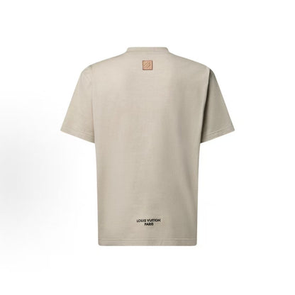LOUIS VUITTON SS26 Letter Print Short-Sleeved Round-Neck T-Shirt for Men