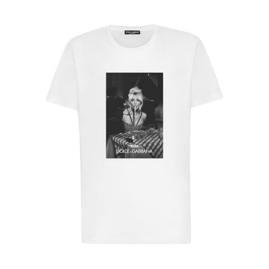 DOLCE & GABBANA CIAO KIM PASTA-PRINT T-SHIRT – DT012