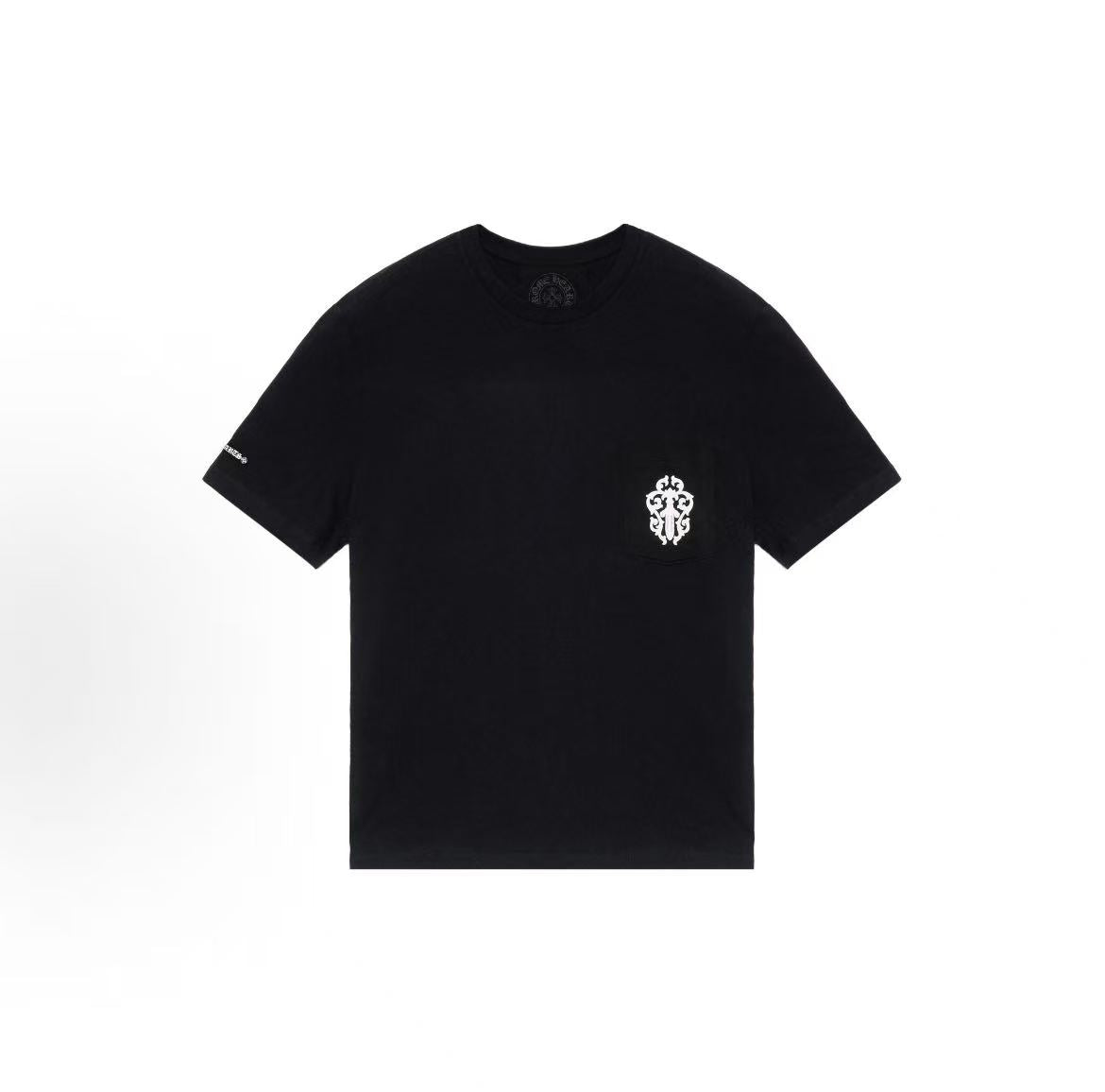 Chrome Hearts Sanskrit Sword Embroidered Short-Sleeved T-Shirt (For Both Men and Women)