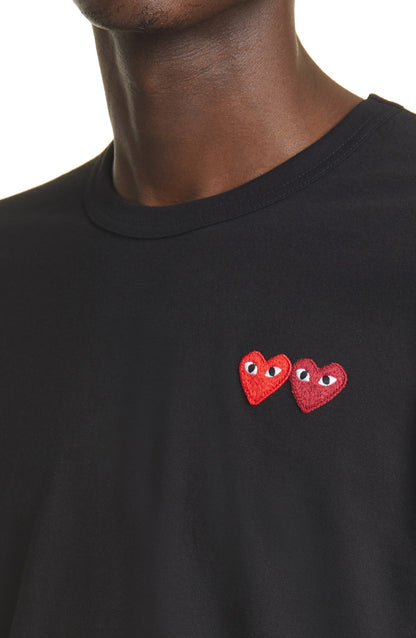 Twin Hearts Slim Fit Jersey T-Shirt