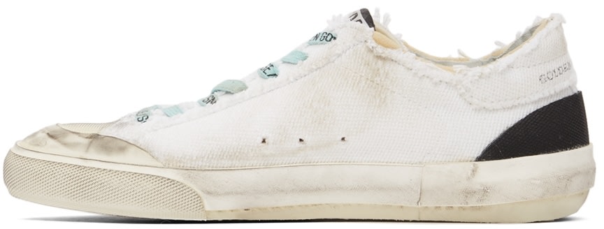 GOLDEN GOOSE حذاء سنيكرز سوبر ستار بنستار أبيض