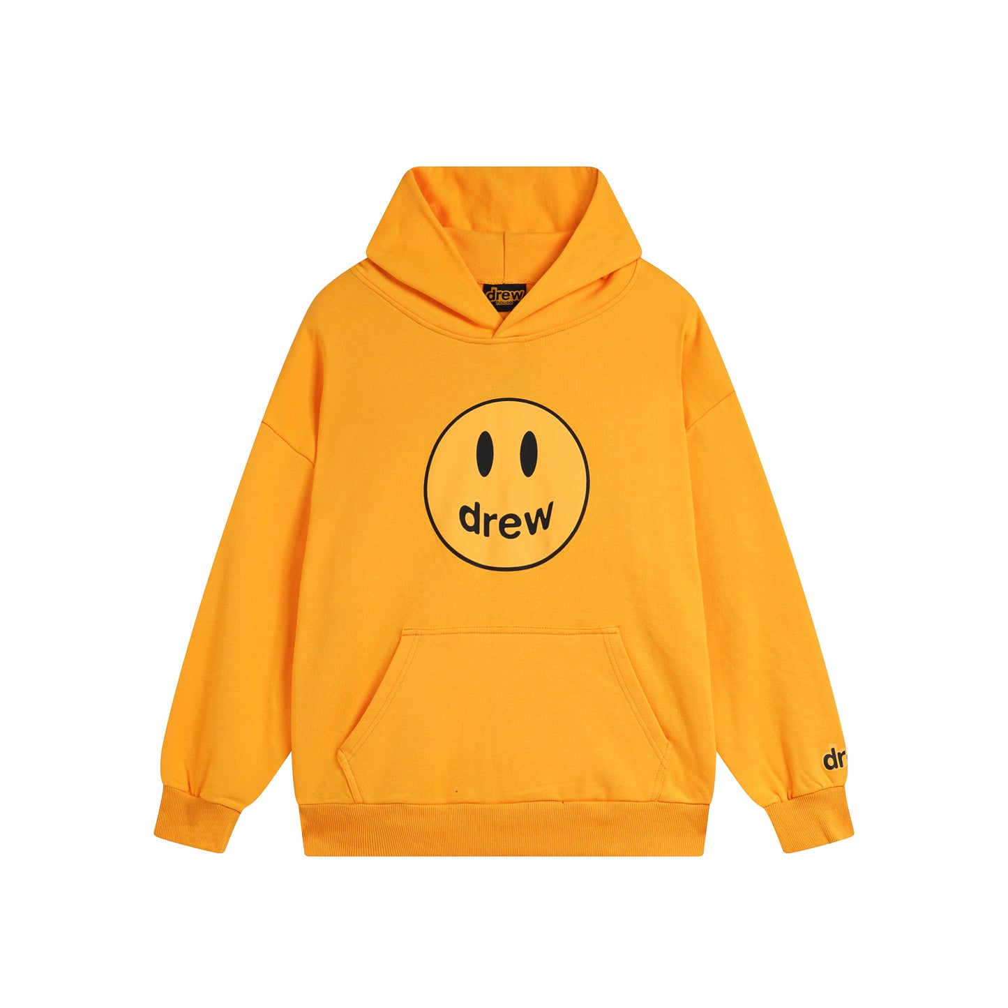 Drew House Smiley Face Series Mascot Navy Smiley Face Hooded Fleece Sweatshirt Winter Unisex Navy Blue