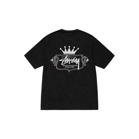 STUSSY 1980 CROWN TEE BLACK