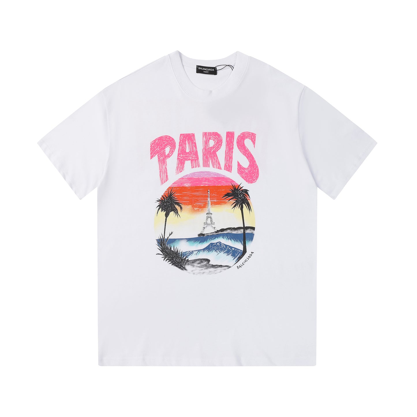 Balenciga logo tee xc2523 white